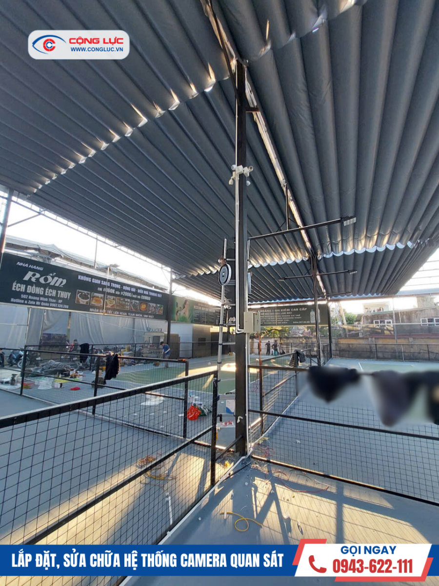 lắp camera quan sát tại sân pickleball tại Hải Phòng