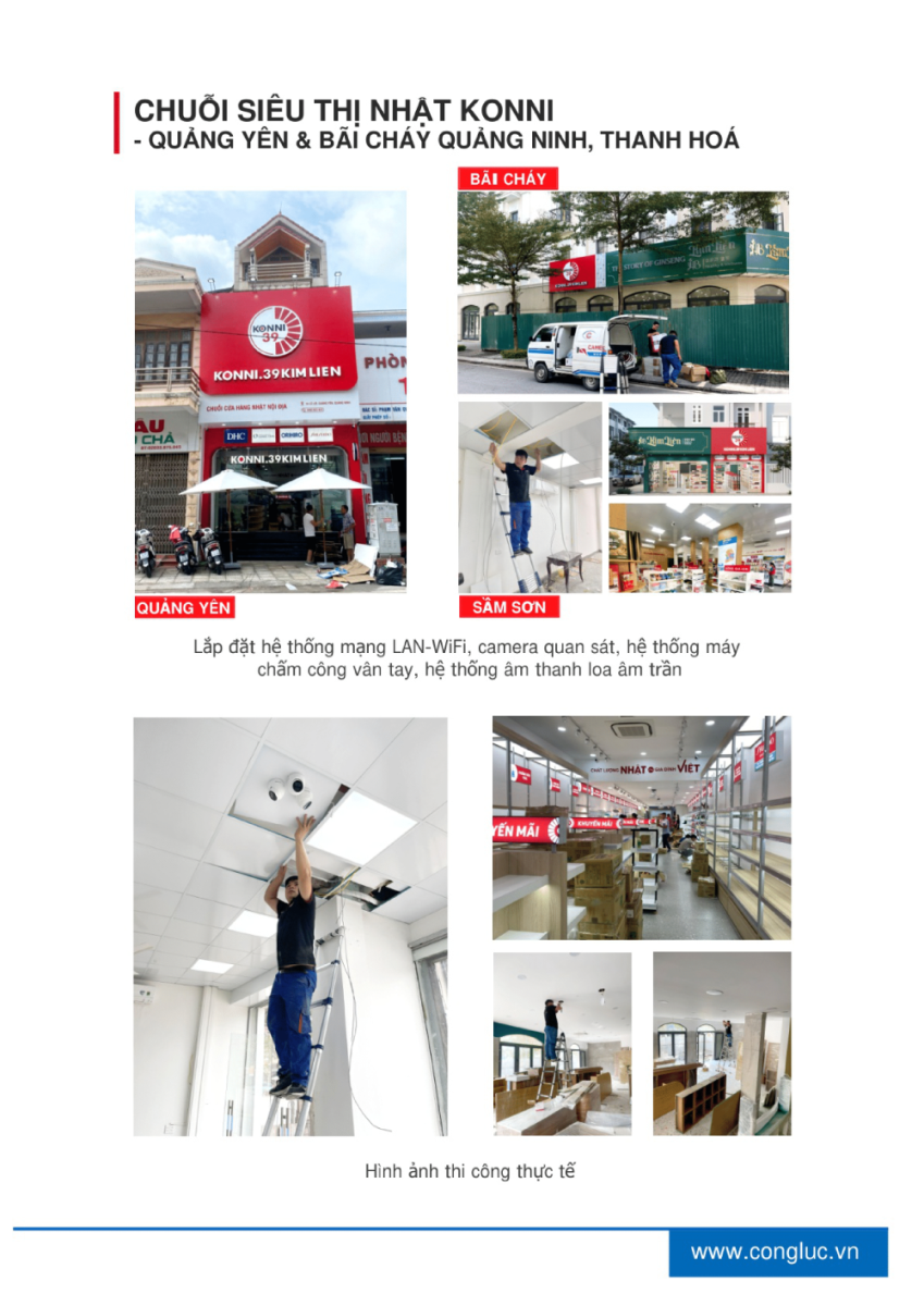 Cộng Lực nhà thầu thi công lắp hệ thống camera siêu thị Nhật Konni 39