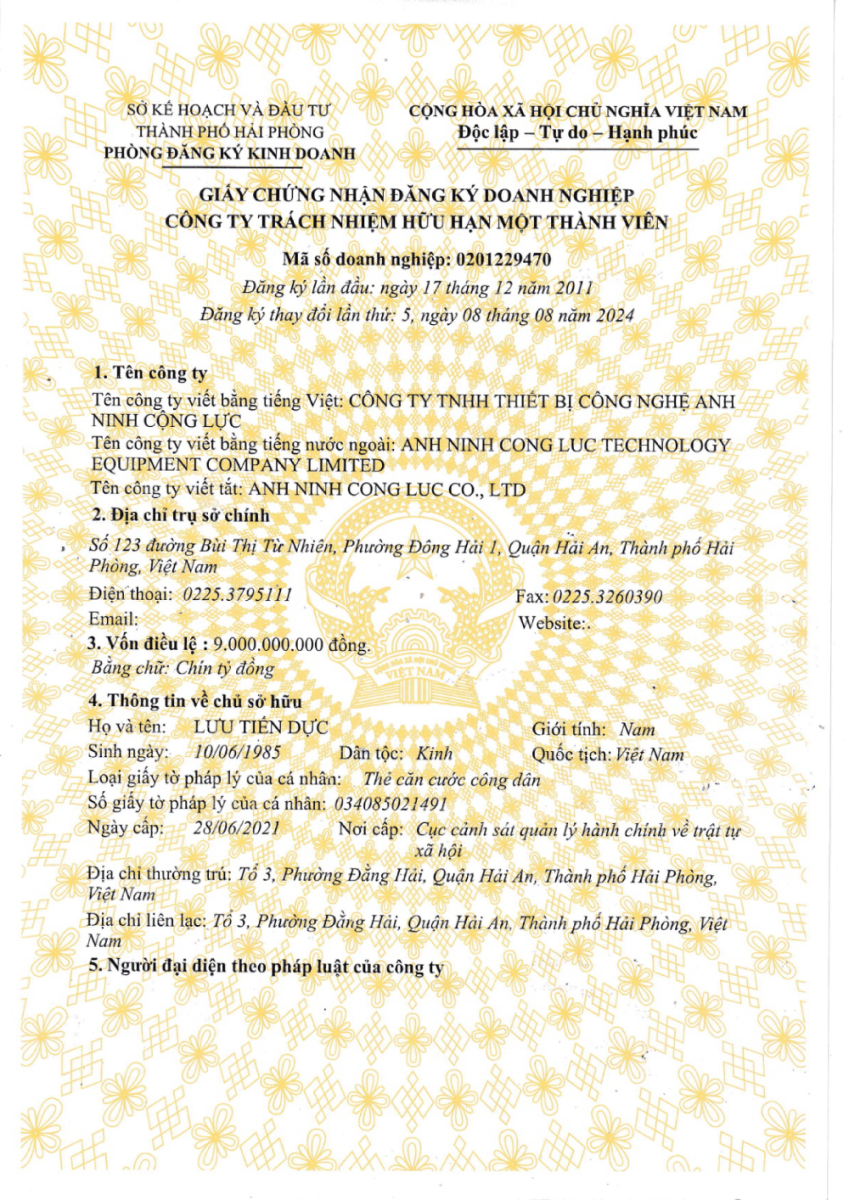 Hồ sơ năng lực công ty cộng lực hải phòng