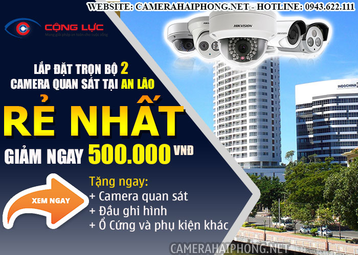 đại lý lắp đặt trọn bộ 2 camera quan sát tại an lão giá rẻ